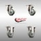 Service Caster 3 Inch 316SS Gray Polyurethane Wheel Swivel Top Plate Caster Rigid SCC, 2PK SCC-SS31620S314-PPUB-2-R-2 - alternate 4